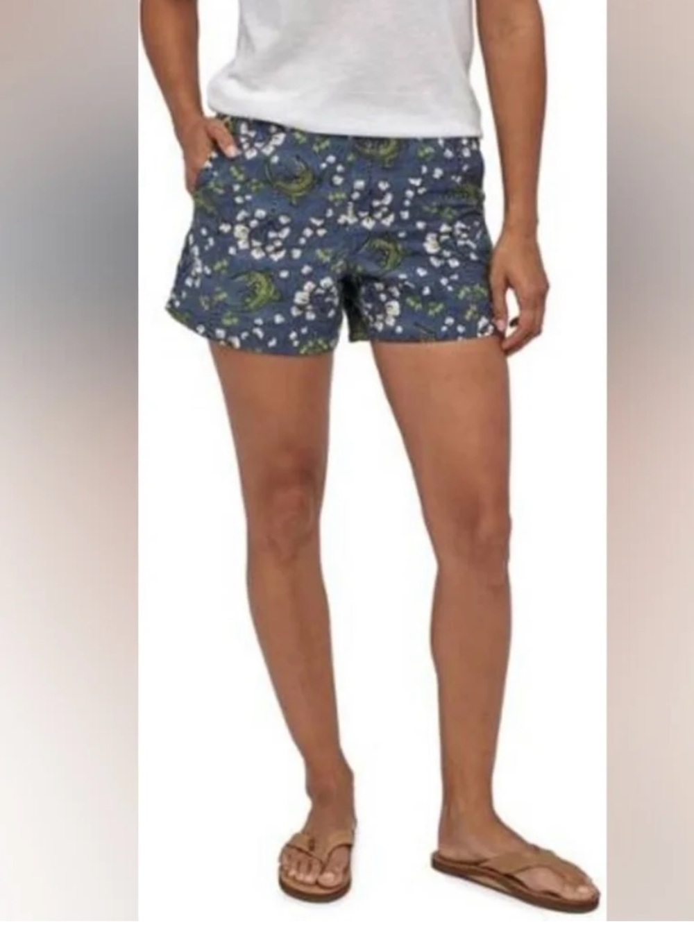 Patagonia Baggies 5” Alligator Cotton Print Shorts